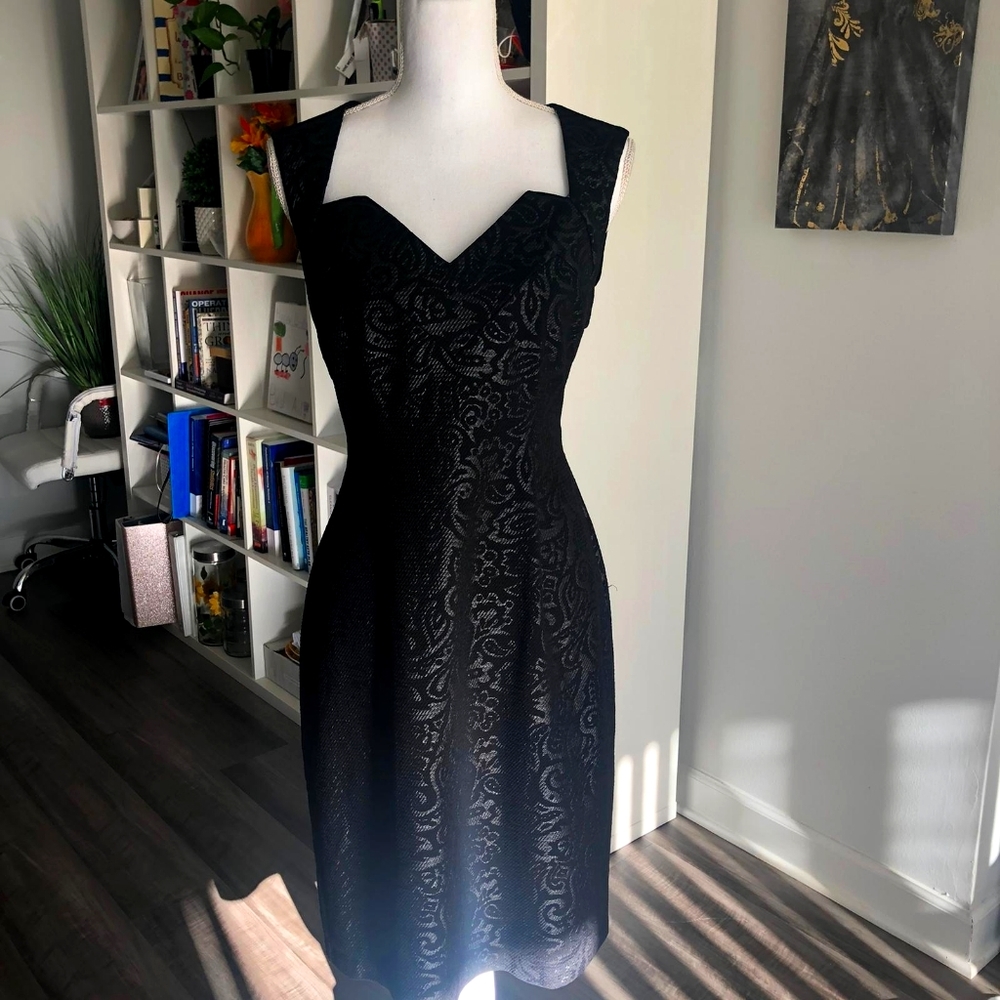 Connected apparel black design dress